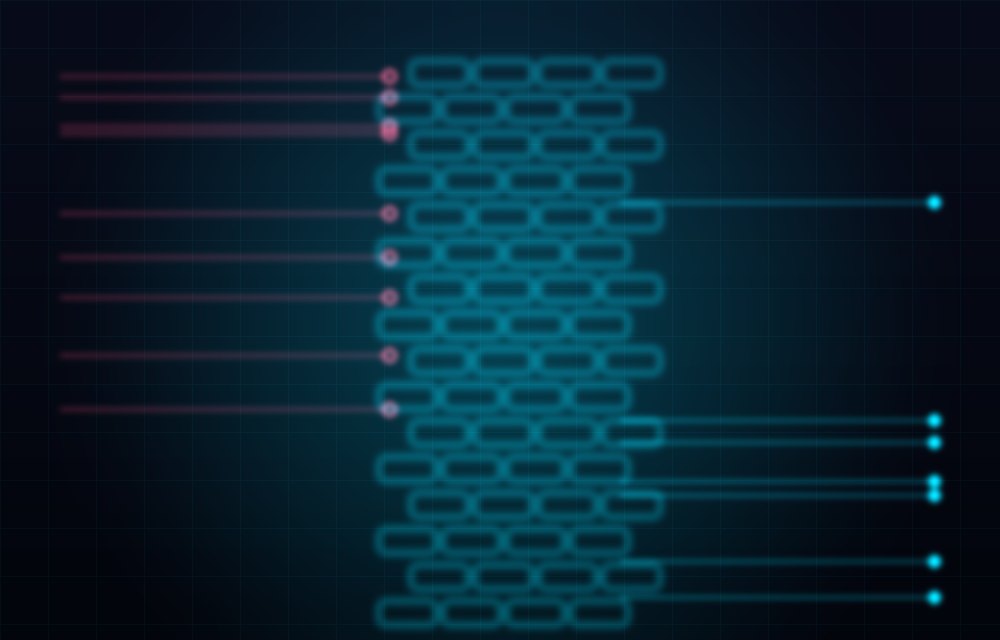 Next-generation firewall blocking threats